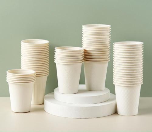 Copa de maíz biodegradable desechable con impresión