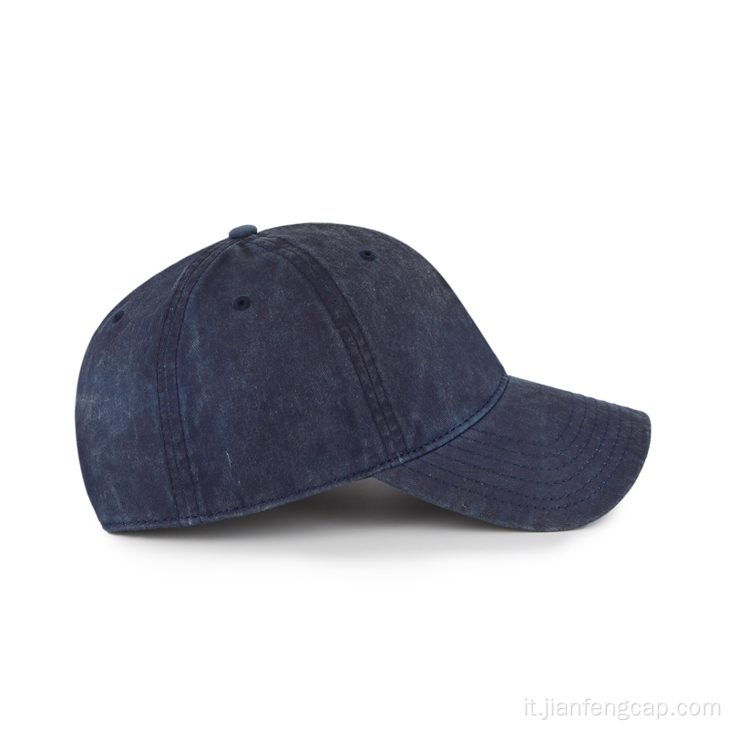 Cappellino da baseball in cotone Blank Oil con lavaggio