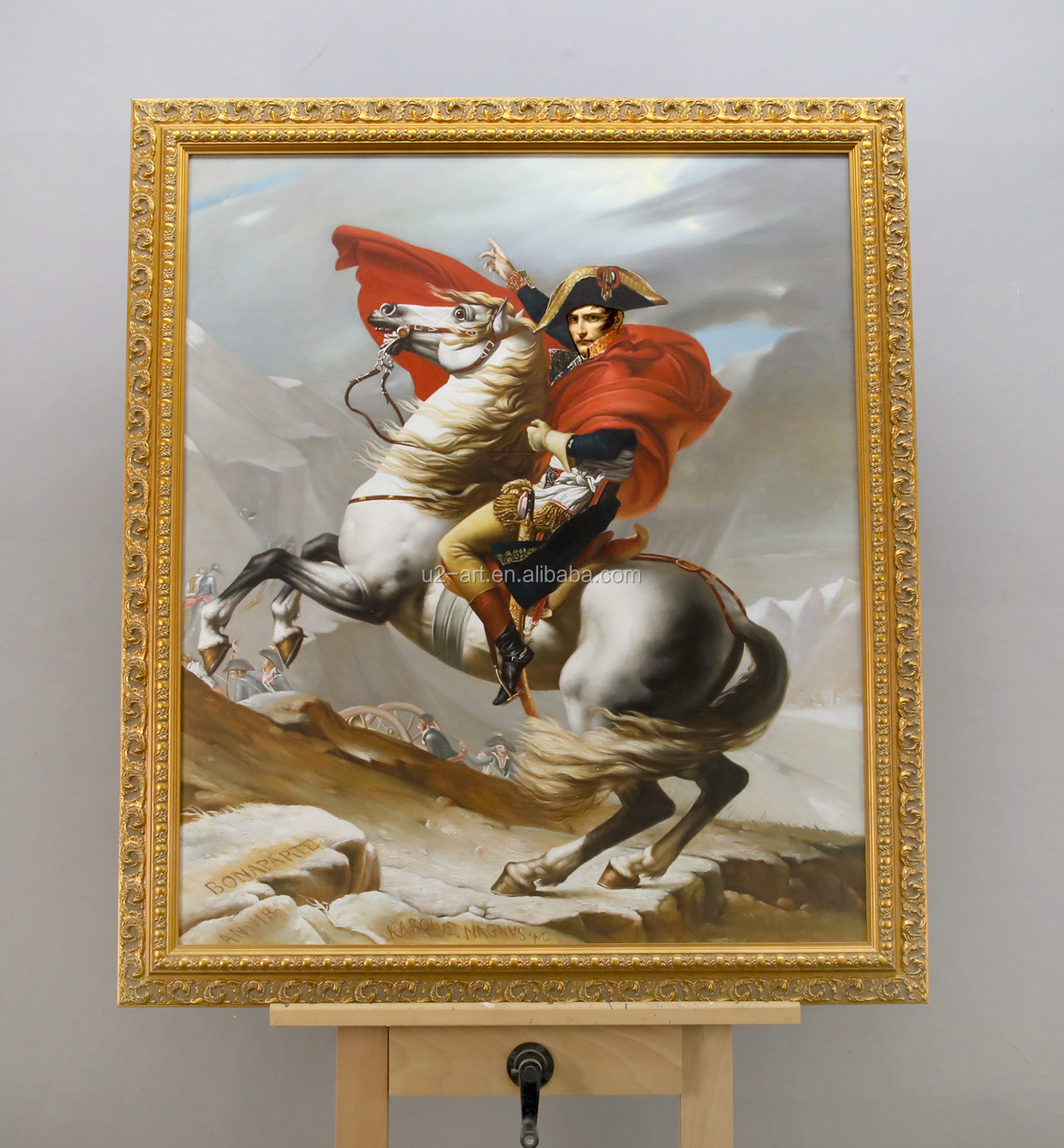 Napoleon Crossing the Alps Malmaison Hand Painted Art Reproduction Paintings