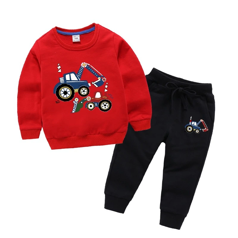 2020 Wholesale Hot Selling Comfortable 2 PCS Long Sleeve Cotton Kids Hoodies Suits