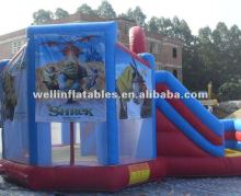 2013 newest Shrek theme inflatable combo / inflatable combo slide