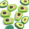 น่ารักเรซิ่นจำลองผลไม้ Avocado Flatback Cabochon Flatback 3D เรซิ่นอะโวคาโดอาหาร DIY หัตถกรรมอุปกรณ์ตกแต่งผม