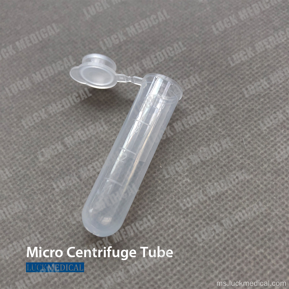 2 ml Microcentrifuge tiub topi skru