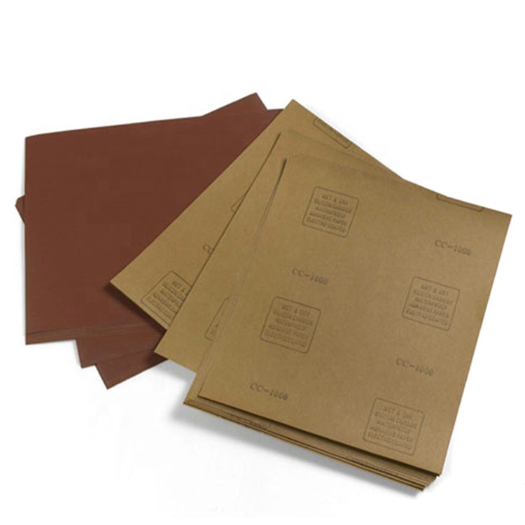 Sand Paper Sheet SUNPLUS Factory Silicon Carbide Waterproof Abrasive Paper Sand Paper Sheet