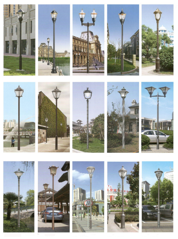 Custom European Street Lighting Pole Outdoor Decorative Light Pole