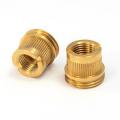 Knurling decorative round insert brass nuts