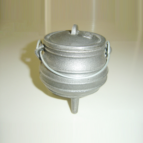 Mini ferro fundido barriga forma Potjie potes