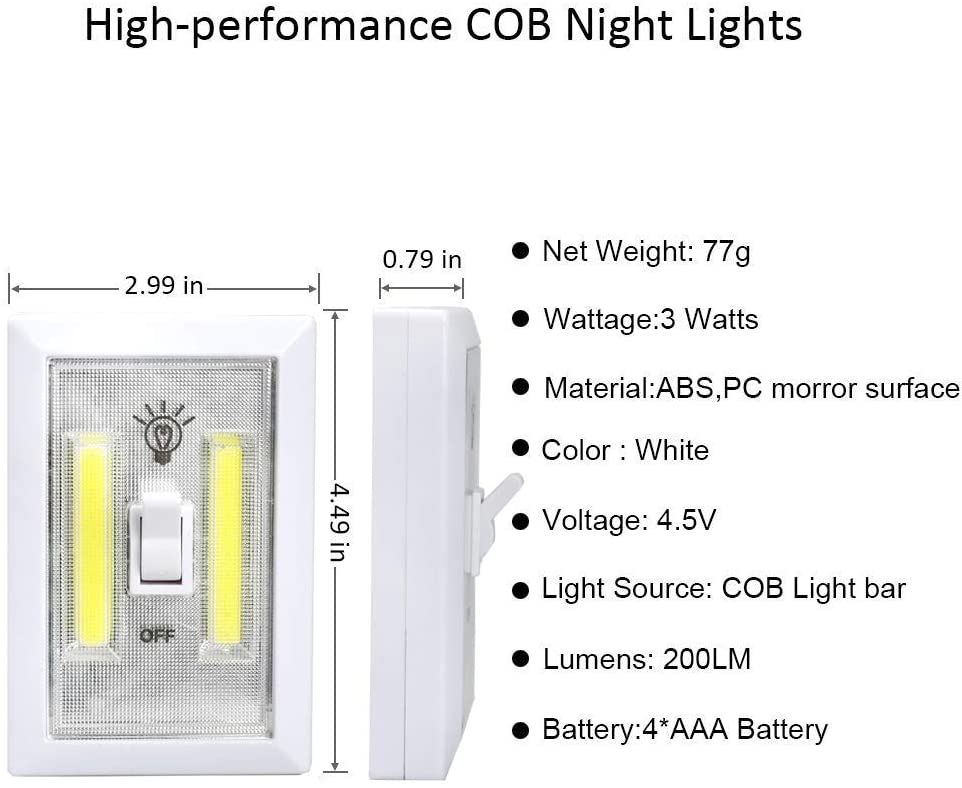 Светодиодный выключатель света Led Switch Light