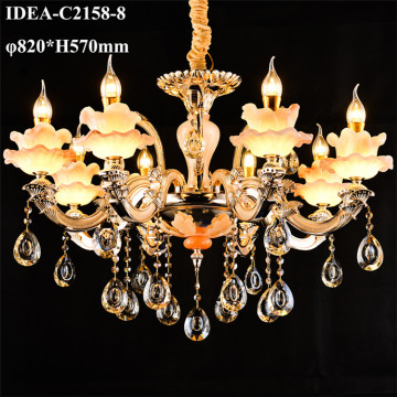 decorative hanging candle lighting crystal chandelier