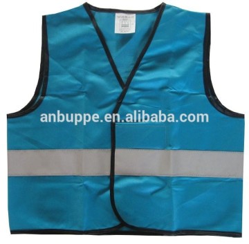 reflective fluorescent safety vest blue