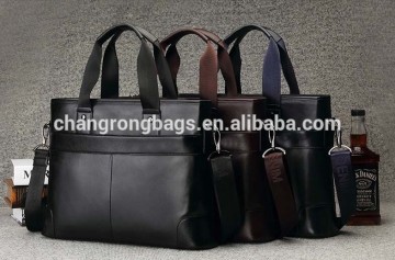 High quality Top grain genuine leather business handbag