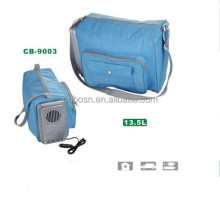 Portable 13.5L Mini Car Cooler Bag with External Cooling System