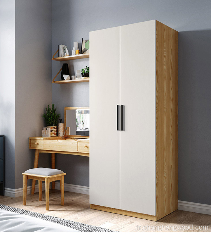 Armoire à deux portes économiques et pratiques à deux portes