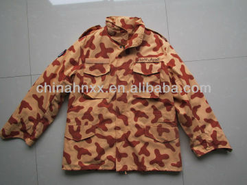 military Kuwait desert camouflage M65 jacket como flag jacket