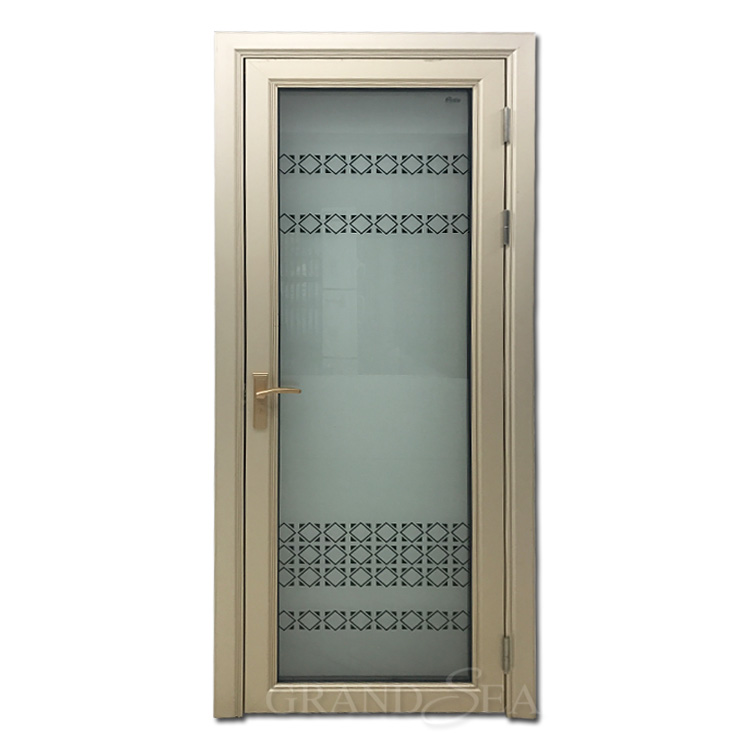 High-grade champaign gold face aluminum storage room swing glass door