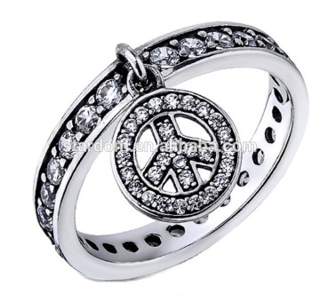 Best Quality Sterling Silver Ring with Crystals