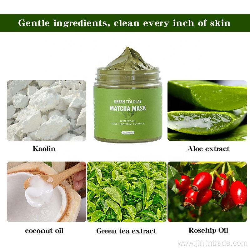 Customized Face Green Tea Matcha Mud Clay Mask