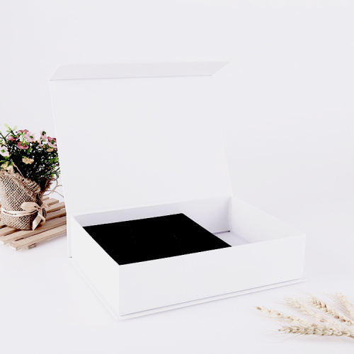 Custom White & Black Gift Box Logo