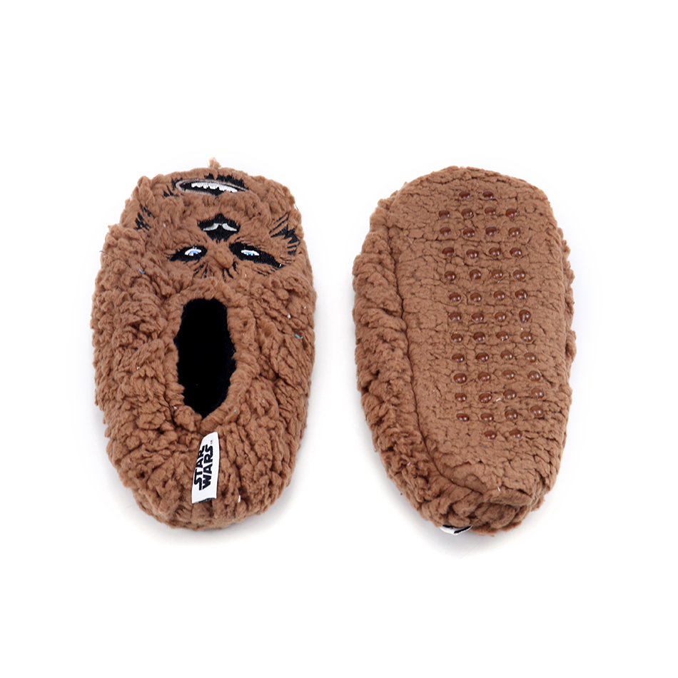 Fleece warm and funny children's floor slippers