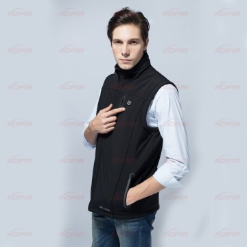 men's vest , the control button on the left chest