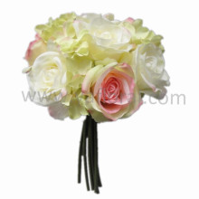 Hydrangea mixed rose artificial flower mini bouquet cheap artificial flower wholesale artificial flowers