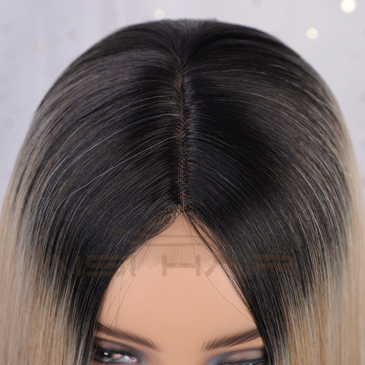 Aisi Hair Cheap Wholesale Vendor 613 Long Silky Straight Natural Wave Ombre Blonde Wig For Black Women Synthetic Hair Wigs