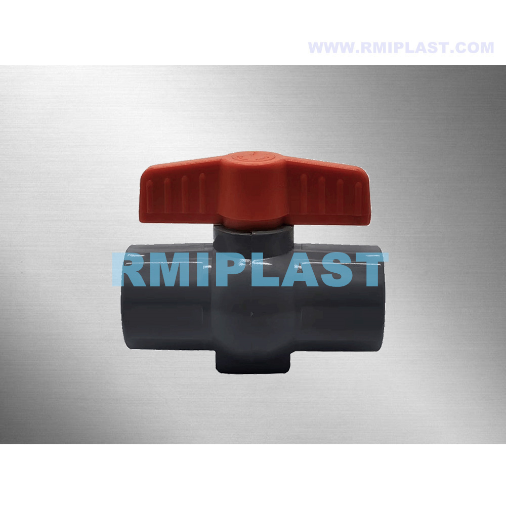 PVC Plastik Kompakt Top Valfı 63mm 75mm