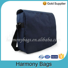 Large capacity navy 600D custom blank messenger bag