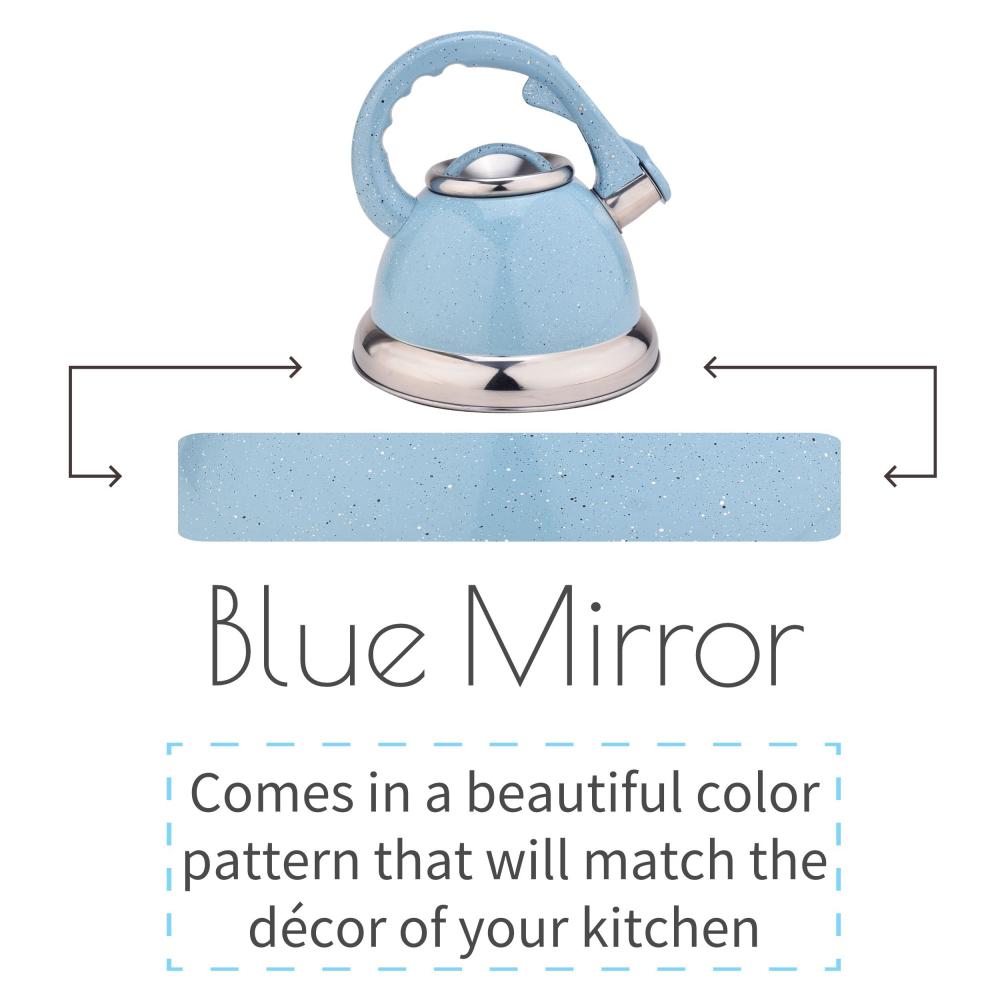 Sky Blue Whistling Tea Kettle