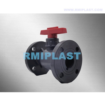 PVC Plastic Ball Valve Flange Type de 5 pouces