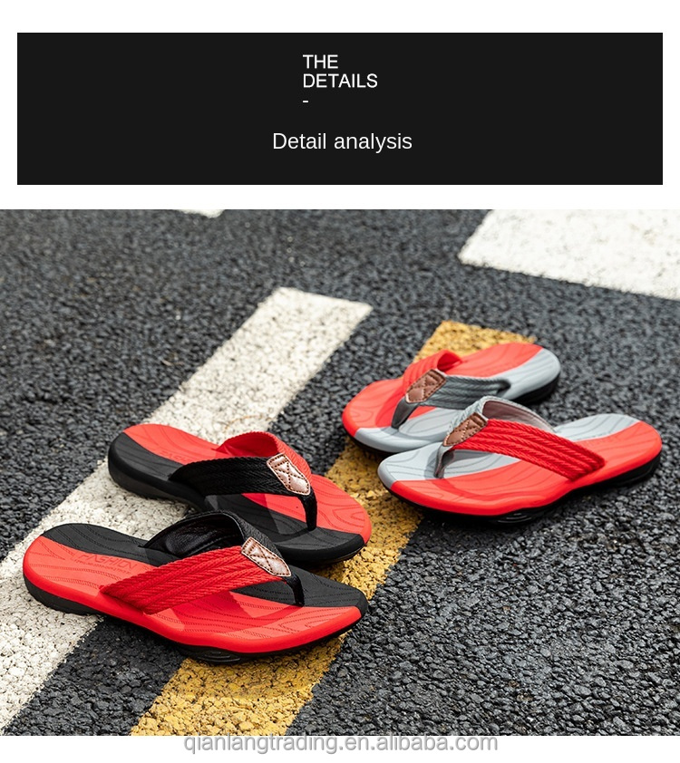 40-47 EVA soft sole lightweight flip flops Comfortable shoes Webbing sandals men's flip flops beach casual shoes for men