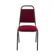 Affordable Dining Wedding Chairs: Classic Single Rectangle Armless Chairs with Four Legs in Fabric or PU Leather