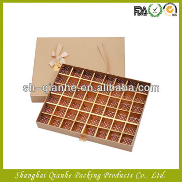 paper chocolate box with logo hot stamped