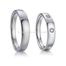 fashion wedding rings sets spikes titanium promise rings blanks for men and women