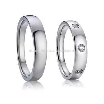 fashion wedding rings sets spikes titanium promise rings blanks for men and women
