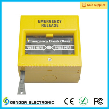 NO/NC/COM break glass in emergency door release