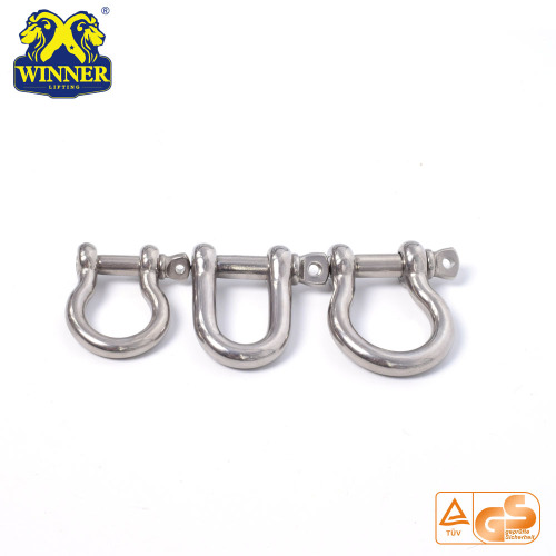 Grilhão de aço inoxidável Heavy Duty U Shackle