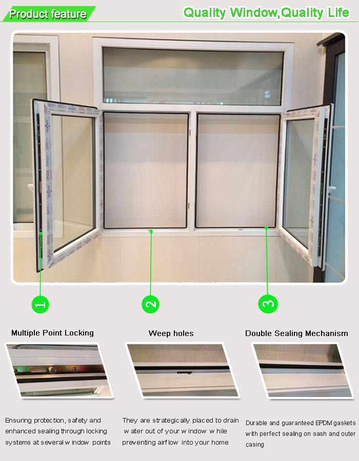 PVC weather resistant Hurricane impact windows prices