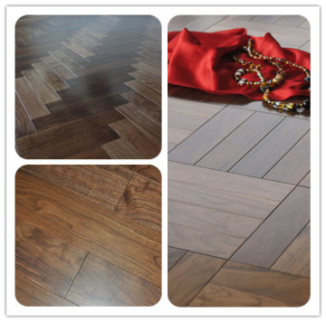 natural solid black walnut parquet flooring