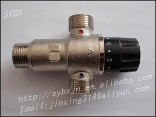 Alibaba China Supplier Brass 3/4" DN20M Solar Energy Thermostatic Mixing Valve