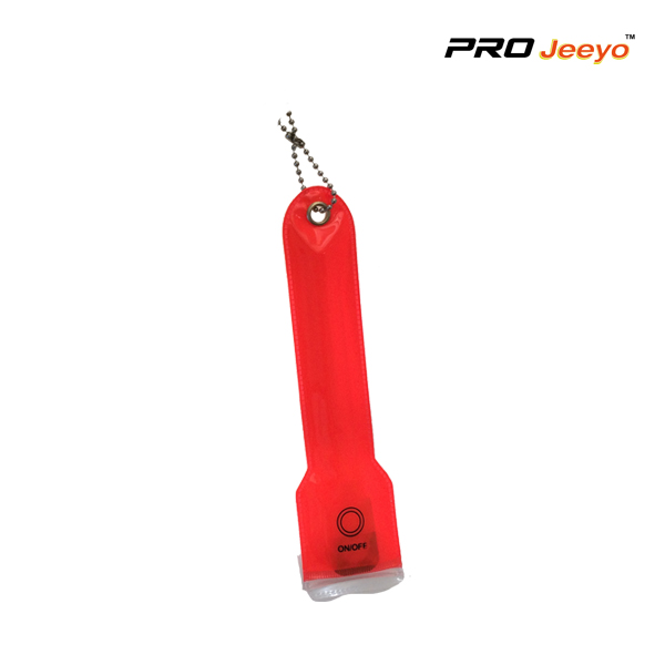 Wb Min001 Reflective Warning Red Led Flashing Keyring