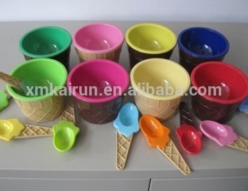 Double Layer plastic ice cream cup/ice cream plastic cup/design ice cream cup( 200ml)