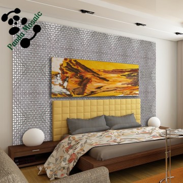 SMP07 Fashion Design mosaic glazed electroplate mosaic hotel decoration wall mosiac