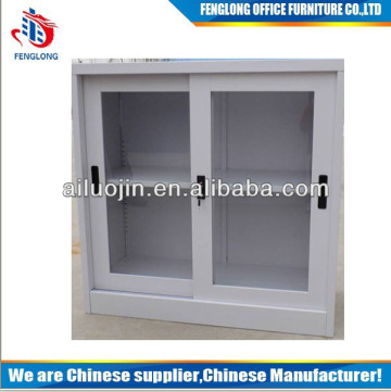 Small metal cabinet,sliding door metal cabinet,glass sliding door metal cabinet