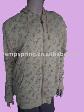 bamboo hooded (zip)sweater printed
