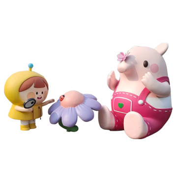 Customized Large Fiberglass Cartoon Sculpture for Mall Decoration