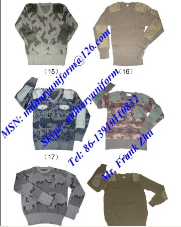 Camouflage Pullover Camouflage Sweater Jersey Military Sweater Pullover Jersey