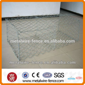 China manufacturer hexagonal mesh gabion box, hexagonal iron wire mesh