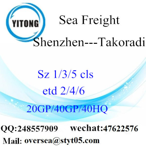 Shenzhen Port Sea Freight Shipping Para Takoradi