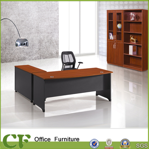 New Wholesale MDF Economical Wood Office Table furniture with Side Table